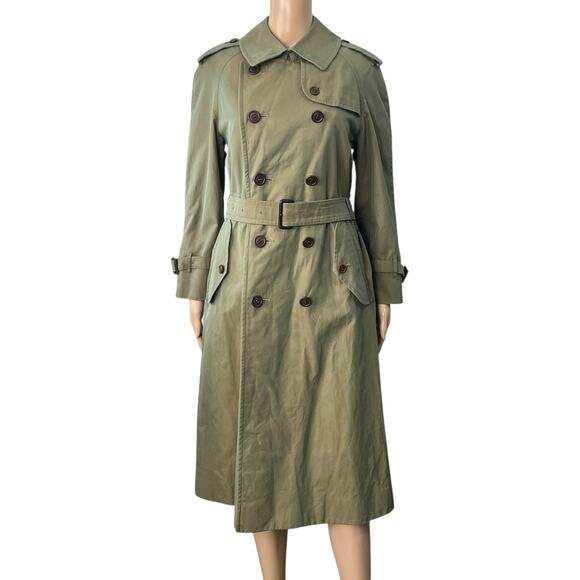 Burberry Jackets & Blazers - Burberry Green Khaki Trench Coat